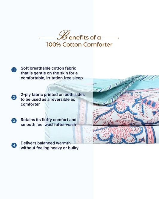 Soft and Fluffy Cotton Comforter for Comfortable Sleeping Experience