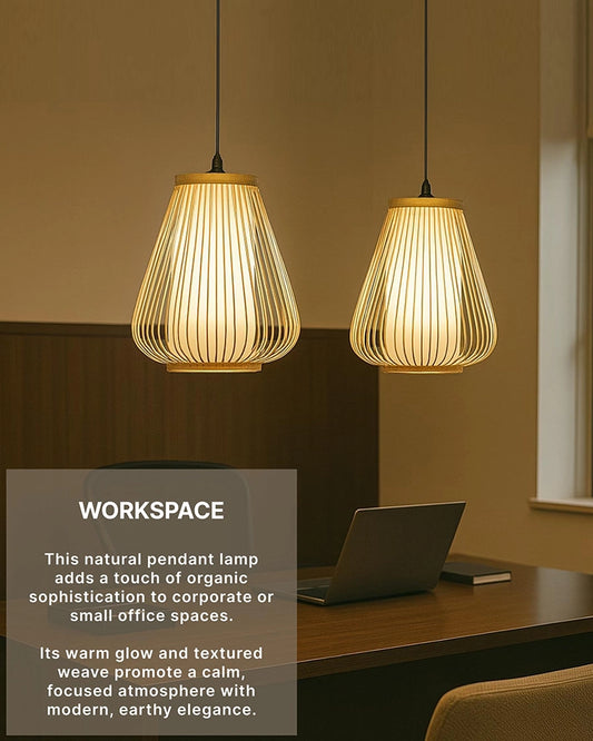 Stylish Bamboo Ceiling Light for Hall and Corridor