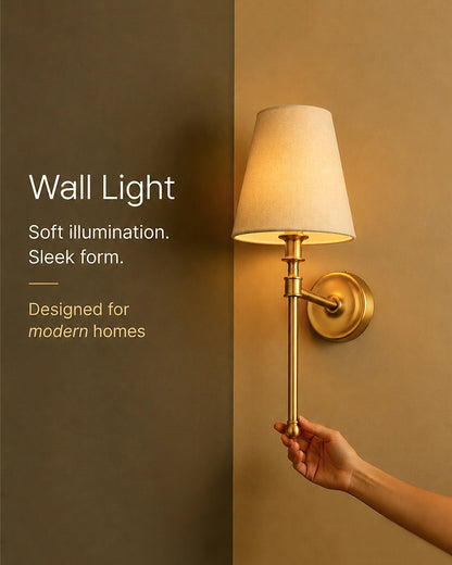Decorative Wall Lamp with Fabric Shade