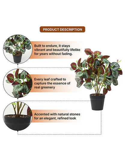 Decorative Artificial Plant with Pot for Living Room and Office Desk Decor