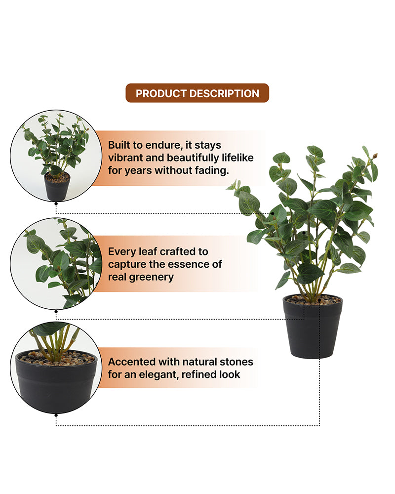 Decorative Artificial Pot Plant for Living Room Decor and Home Styling