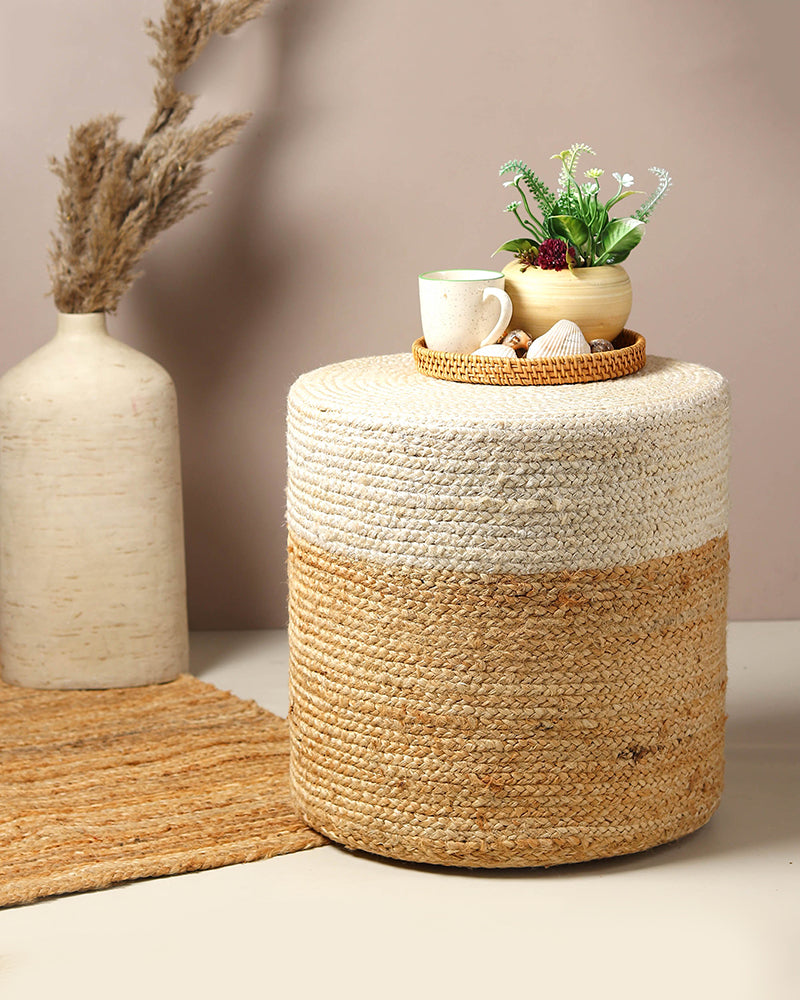Buy Jute Pouffe