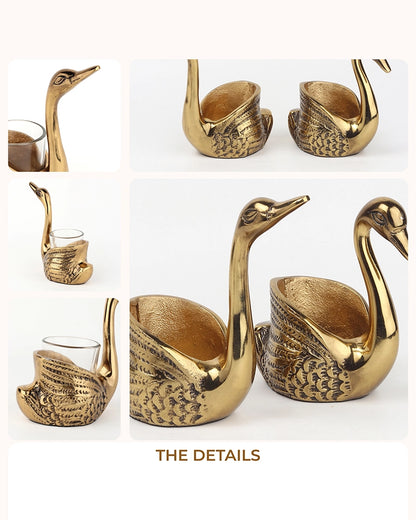 Premium Swan Candle light Holders for Living Room & Gifting