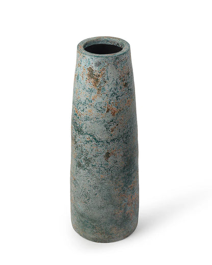 Geometric Terracotta Vase for Modern Rustic Decor