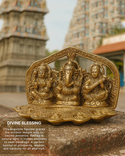 Laxmi Ganesh Figurine for Home Decor and Pooja, Decorative God Idol Murti