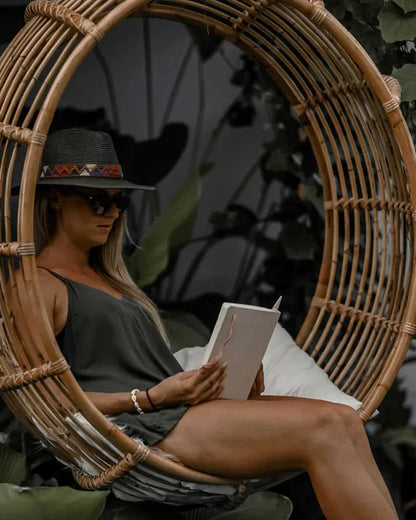 Natural Bamboo Swings for Relaxed Outdoor Seating