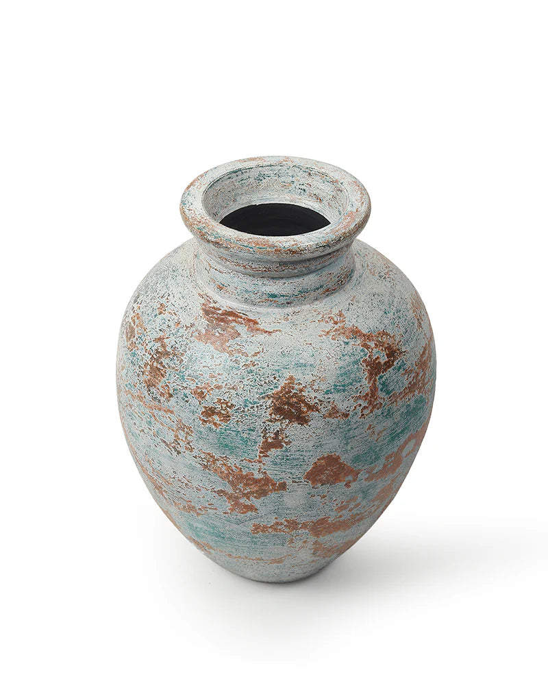 Textured Clay Terracotta Vase for Indoor Garden Vibes