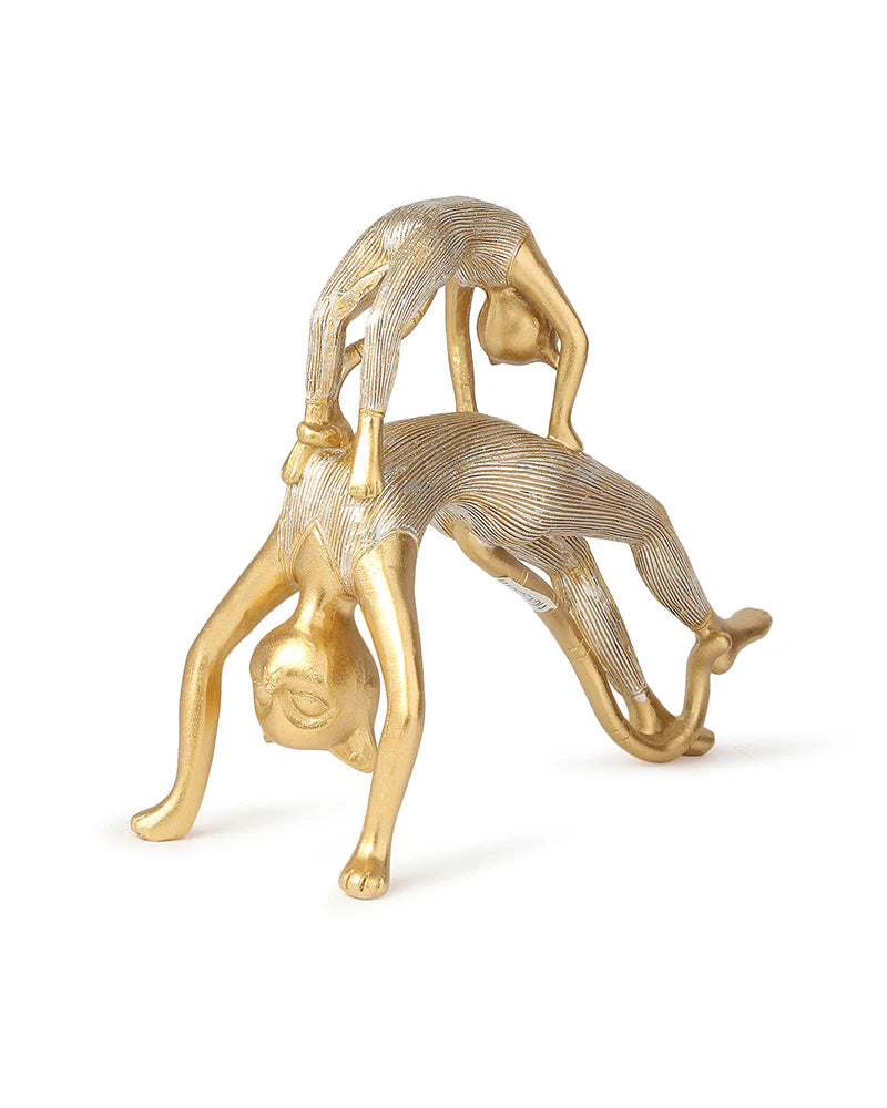 Yoga Cat Polypropylene Figurine for Living Room and Office Decor