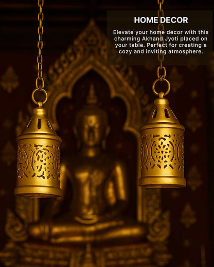 Set of 2 Decorative Candle Holders for Tealights, Perfect for Home and Diwali Decoration