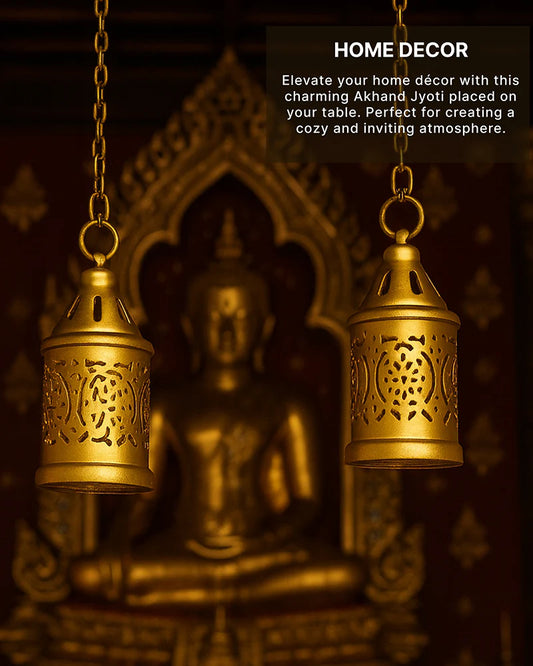 Set of 2 Decorative Candle Holders for Tealights, Perfect for Home and Diwali Decoration