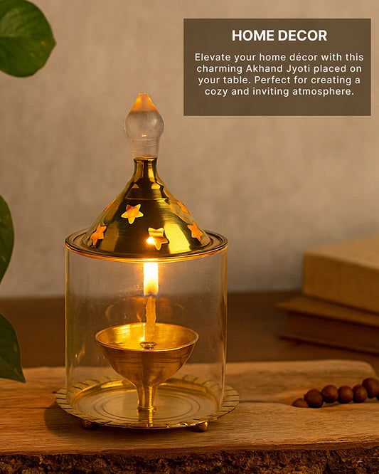 Premium Akhand Diya for Pooja | Long-Lasting Akhand Jyoti