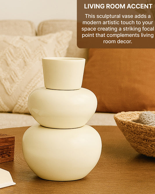 Elegant Metal Vase for Modern Minimalist and Luxury Home Interiors