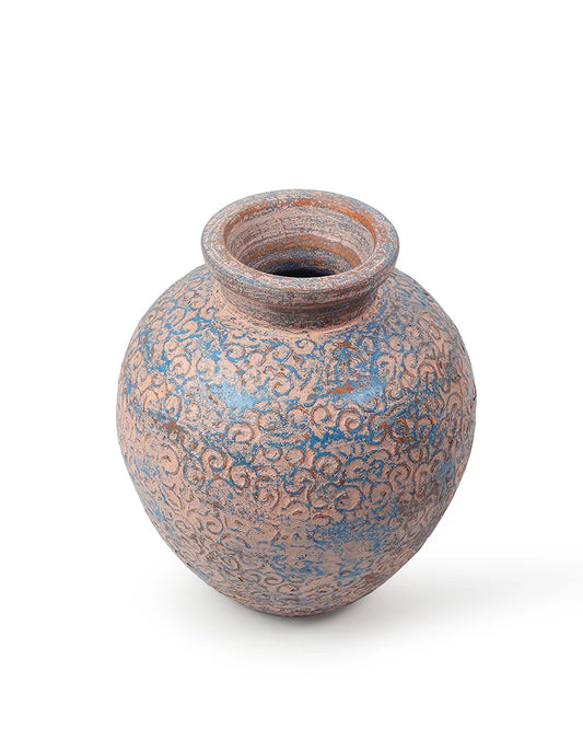 Handcrafted Terracotta Flower Vase for Boho Interiors