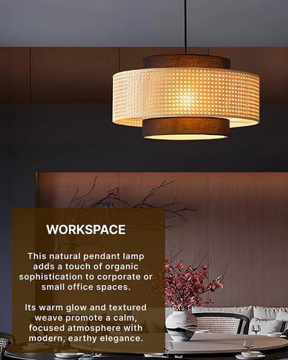 Stylish Rattan Pendant Light for Bedroom and Living Room