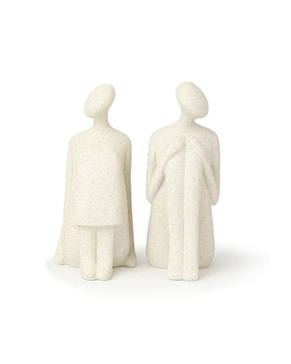 Human Bookend Figurine in Polypropylene for Living Room, Study, and Office