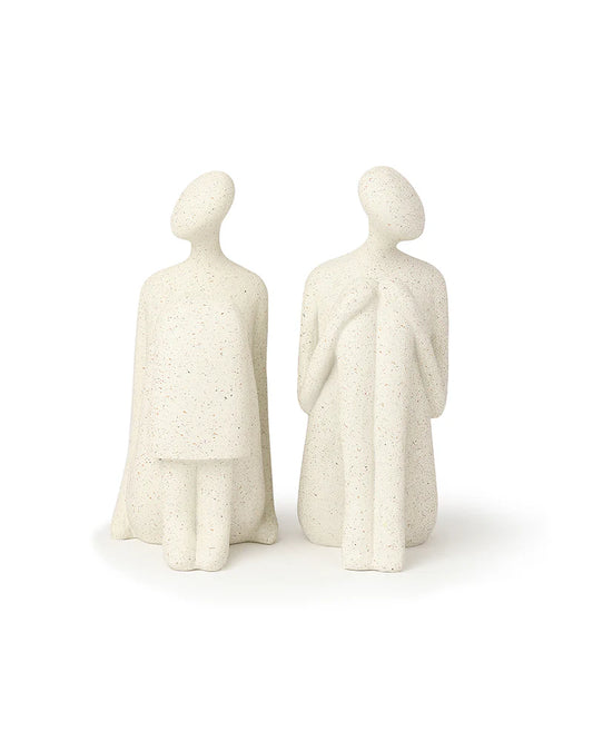 Human Bookend Figurine in Polypropylene for Living Room, Study, and Office