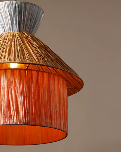 Handmade Raffia Ceiling Light for Balcony and Hall