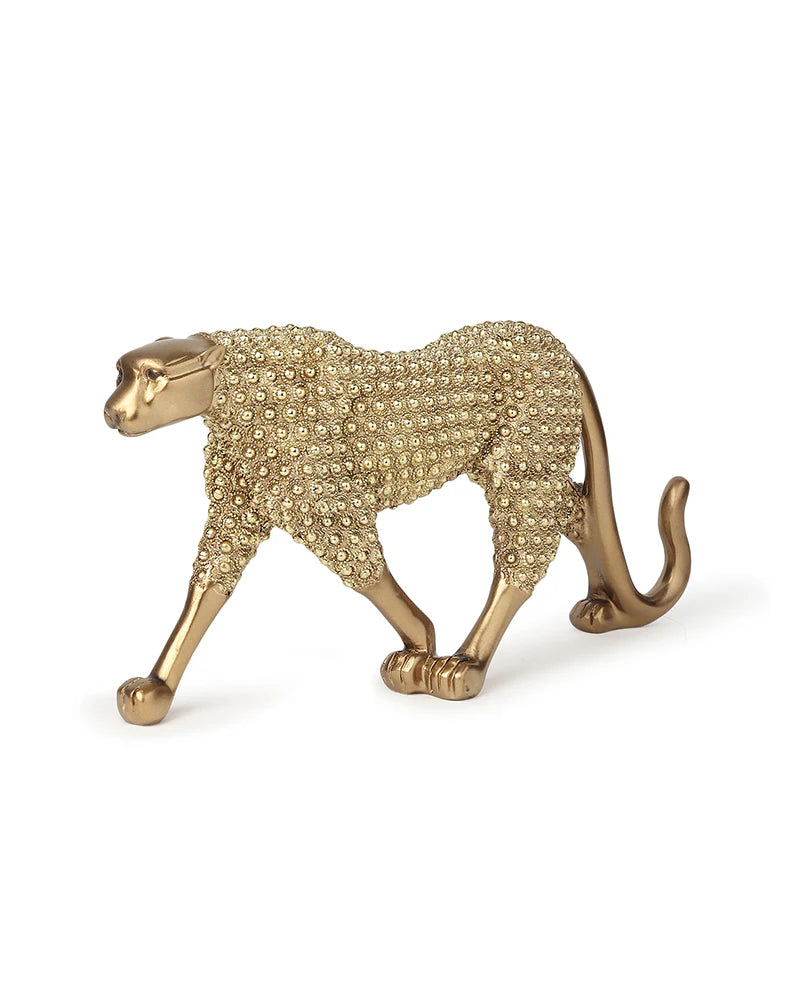 Polypropylene Panther Figurine for Home Decor and Living Room Display