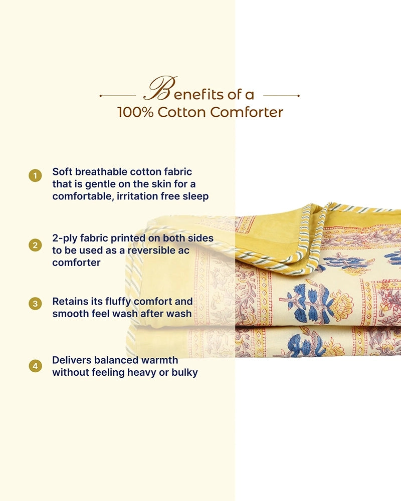 Modern Decorative Pure Cotton Comforter for Aesthetic Bedroom Bedding