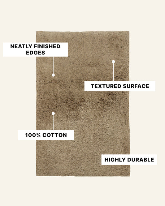 Bamboo Fiber Anti Skid Bathroom Door Mat and Bath Mat for Wet Area Protection