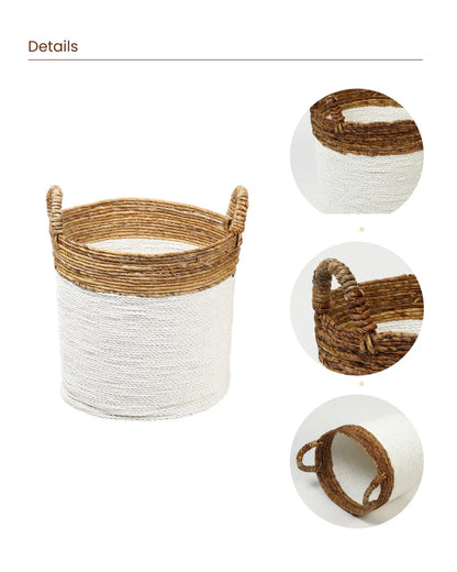 Rattan Basket for Laundry, Toys and Nursery Storage