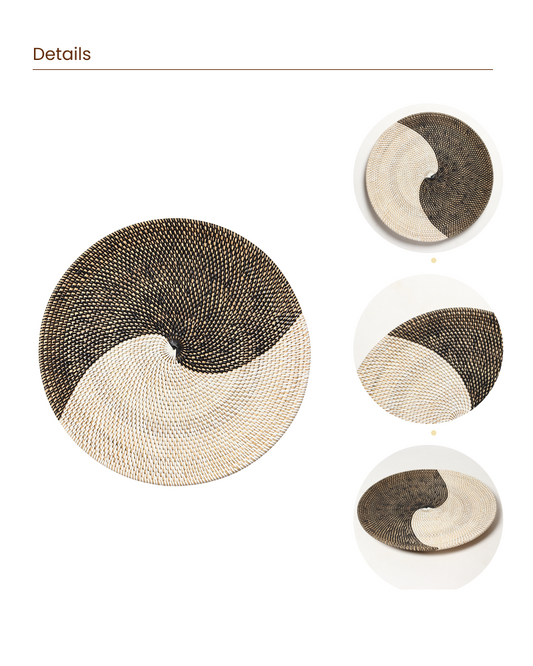 Handcrafted Rattan Wall Decor for Living Room and Bedroom