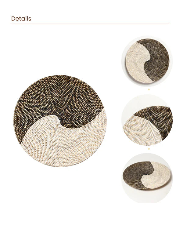 Handcrafted Rattan Wall Decor for Living Room and Bedroom