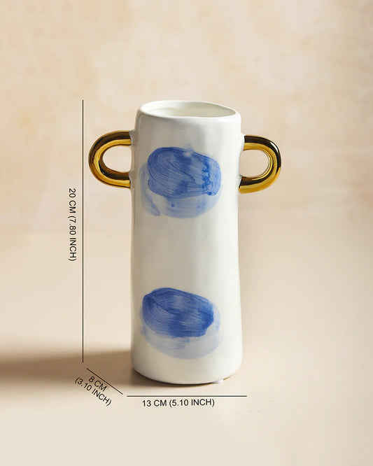 Neutral Ceramic Vase for Earthy Home Aesthetics