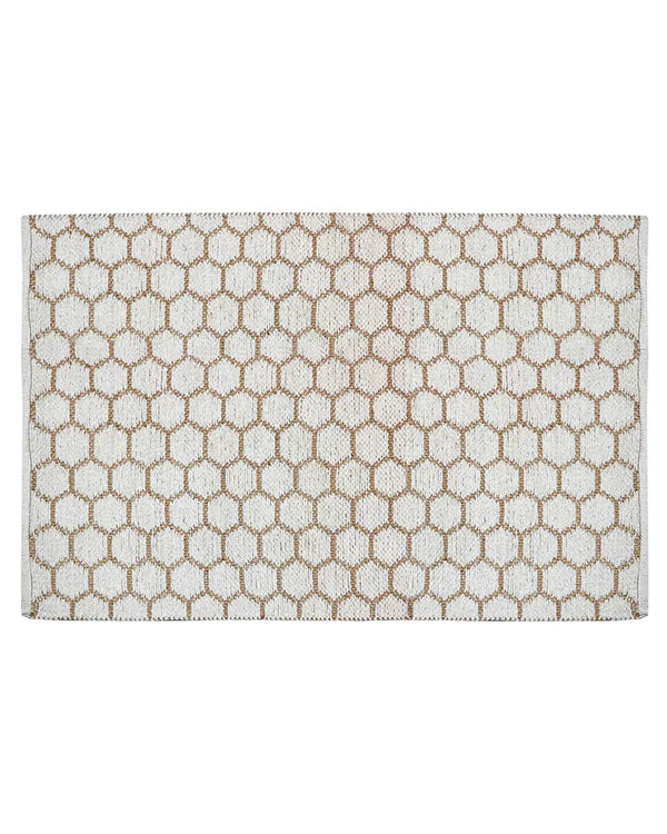 Natural Rectangular Jute Carpet For Dining Area