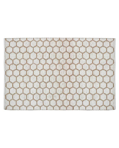 Natural Rectangular Jute Carpet For Dining Area