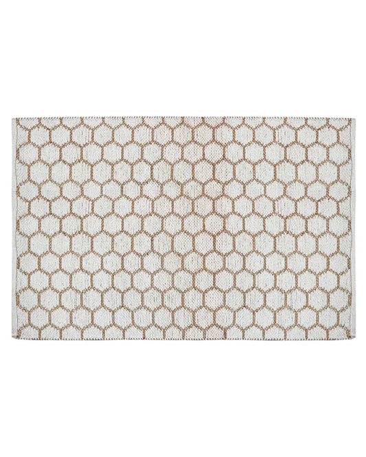 Natural Rectangular Jute Carpet For Dining Area