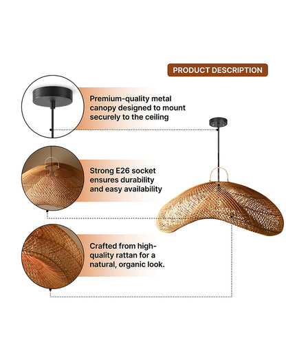 Soft Light Hanging Lamp for Home, Living Room and Hallway