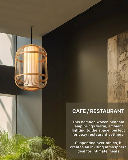 Decorative Bamboo Ceiling Light for Dining Room and Lounge