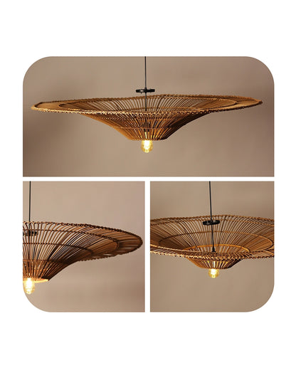 Handmade Bamboo Pendant Light for Balcony and Patio