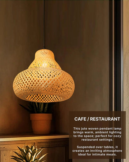 Handmade Bamboo Hanging Light for Living Room and Bedroom
