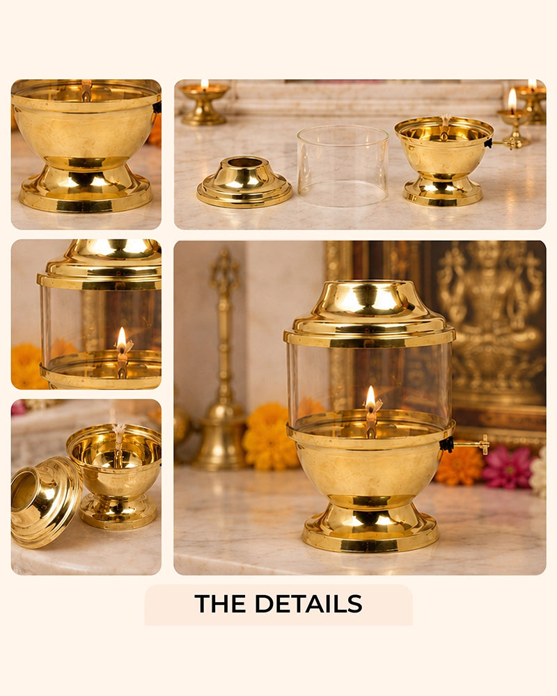 Traditional Akhand Diya for Pooja Room and Mandir Use 250ml