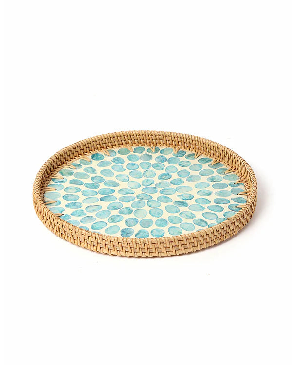 Rattan Decorative Serving Trays for Table and Home Use