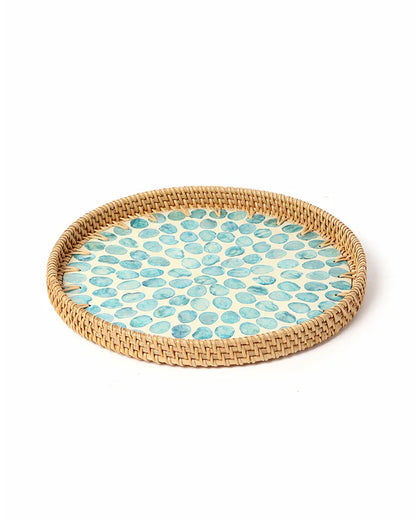 Rattan Decorative Serving Trays for Table and Home Use