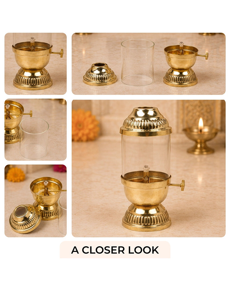 Premium Brass Akhand Diya for Pooja and Festive Worship