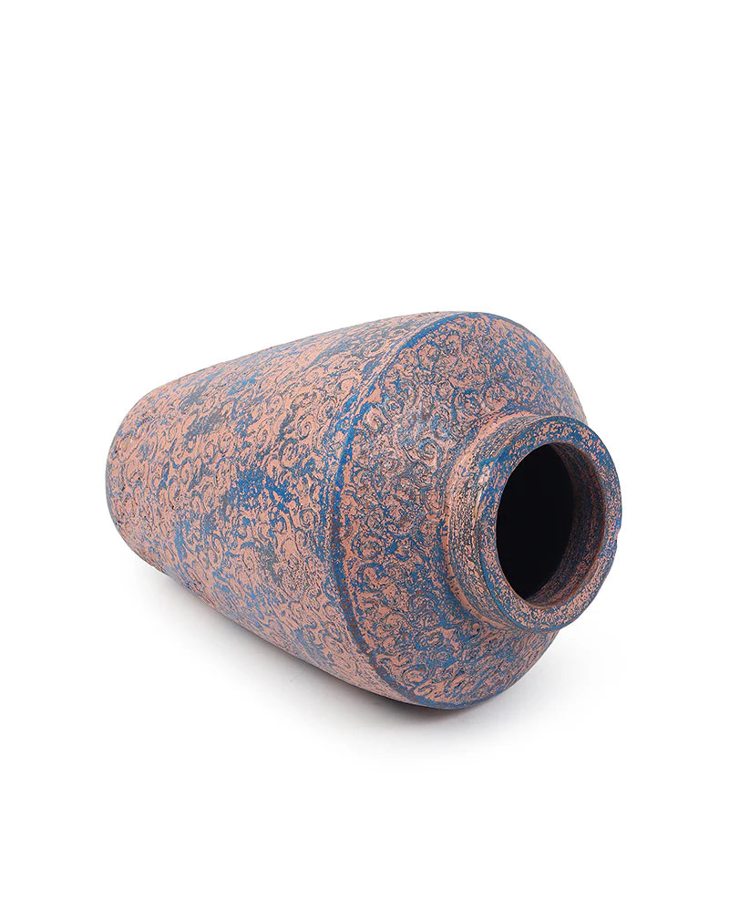 Rustic Terracotta Vase for Earthy Living Room Decor