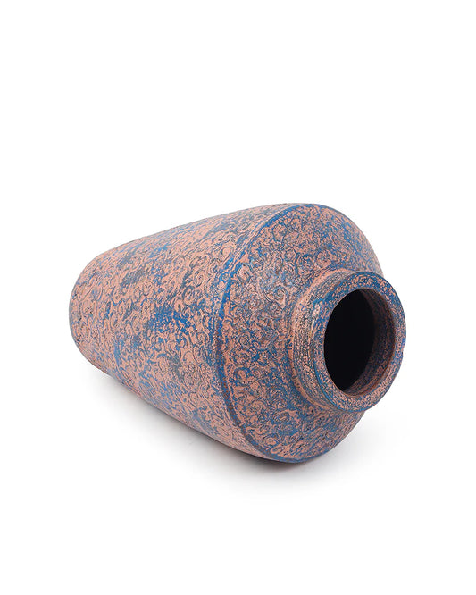 Rustic Terracotta Vase for Earthy Living Room Decor