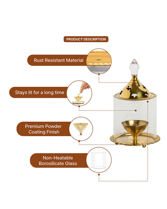 Premium Akhand Diya for Pooja | Long-Lasting Akhand Jyoti