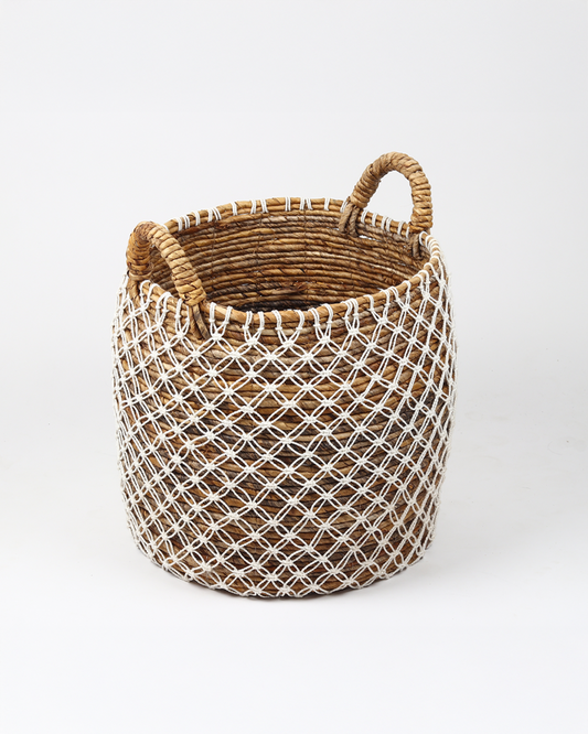 Rattan Basket for Clothes, Toys and Blanket Storage