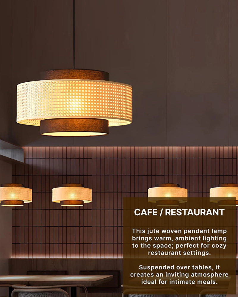 Stylish Rattan Pendant Light for Bedroom and Living Room