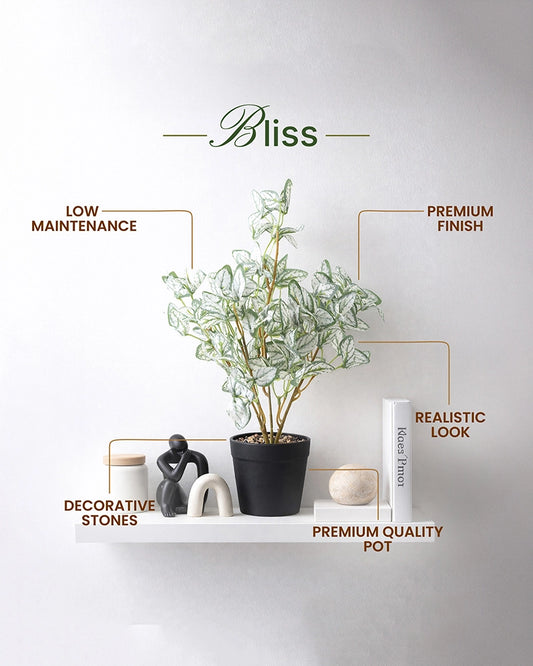 Artificial Green Plant Pot for Living Room and Office Decoration