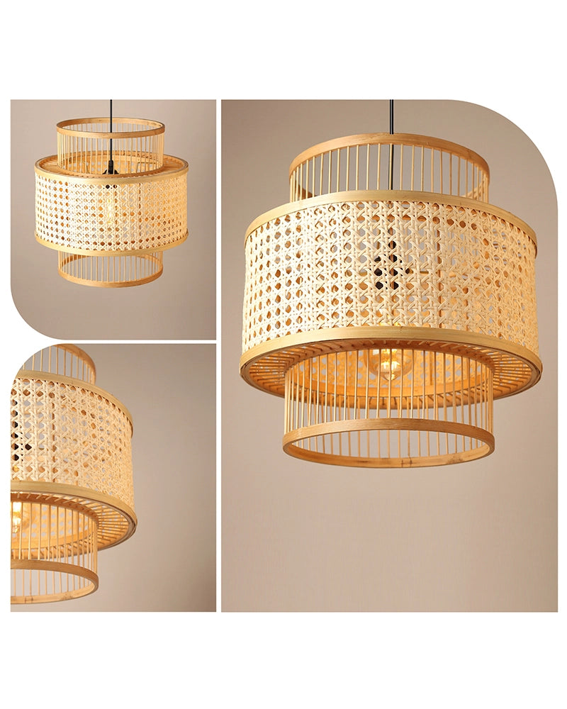 Decorative Bamboo Hanging Lamp for Bedroom and Study Room