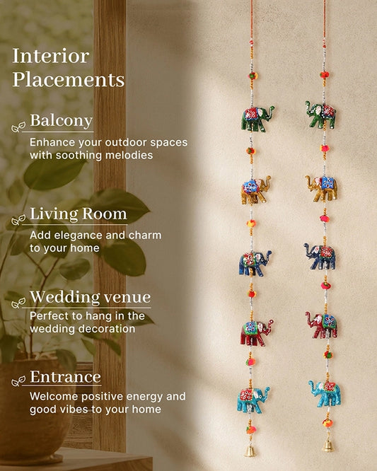 Multicolor Handcrafted Wind Chime for Room Decoration