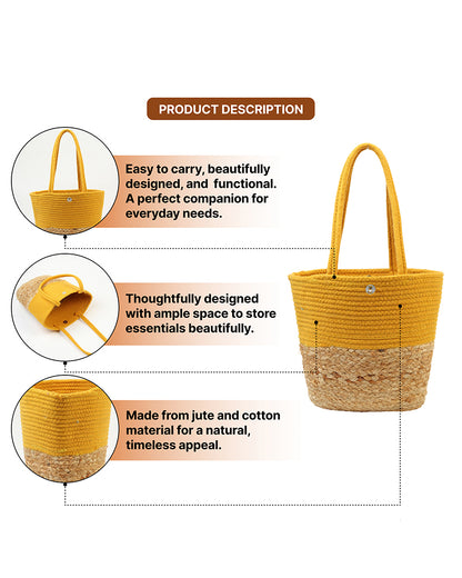 Jute Handbag for Women for Daily Shopping and Style