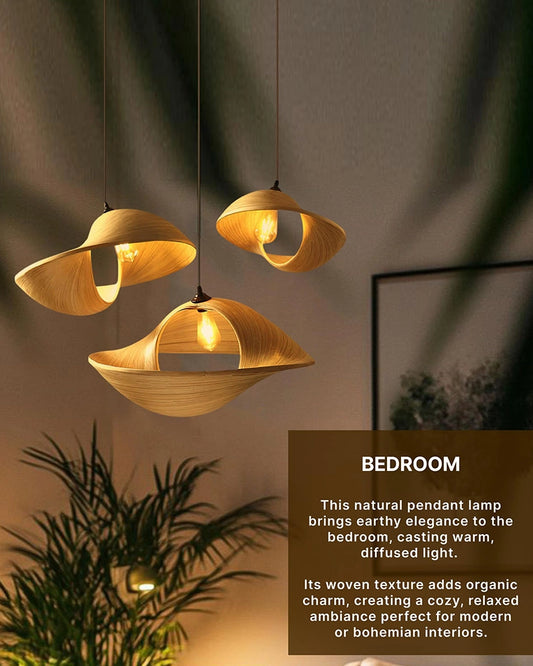 Handmade Bamboo Ceiling Lamp for Home Decor and Hall