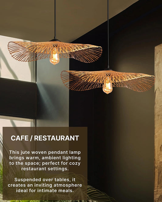 Handmade Bamboo Ceiling Lamp for Living Room Decoration